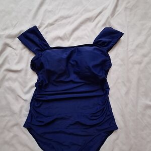 Kids Navy Blue One Piece Swimsuit